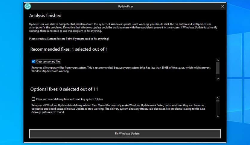 Update Fixer 1.3.0.20 Free Download - FileCR