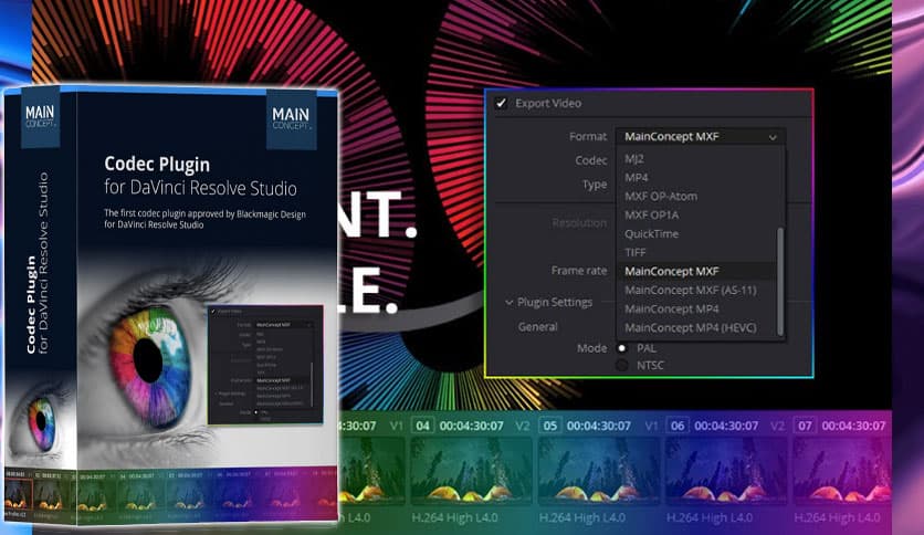 MainConcept Codec Plugin 1.7.2 for DaVinci Resolve Free Download - Full ...