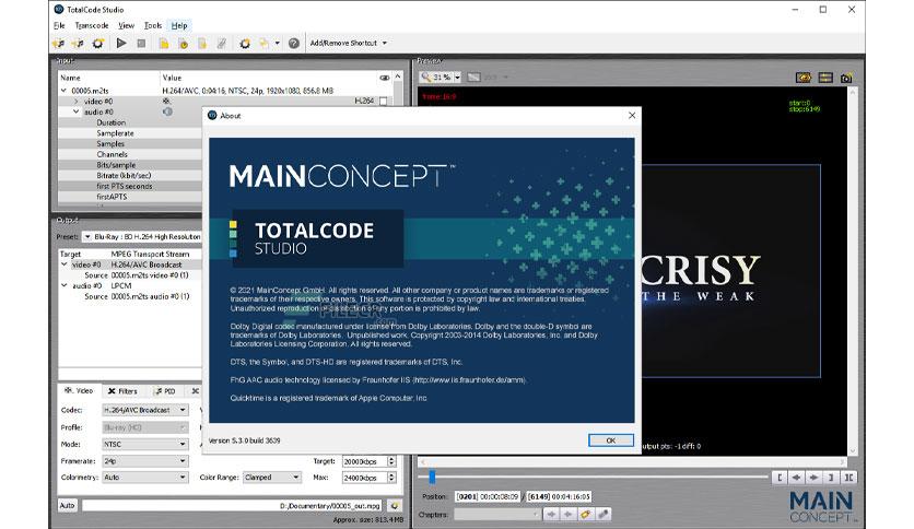 MainConcept TotalCode Studio v5.3.0 Free Download - FileCR