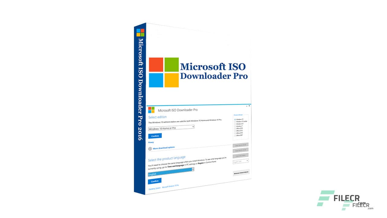 Microsoft ISO Downloader Pro / Premium 2020 v1.8 - FileCR