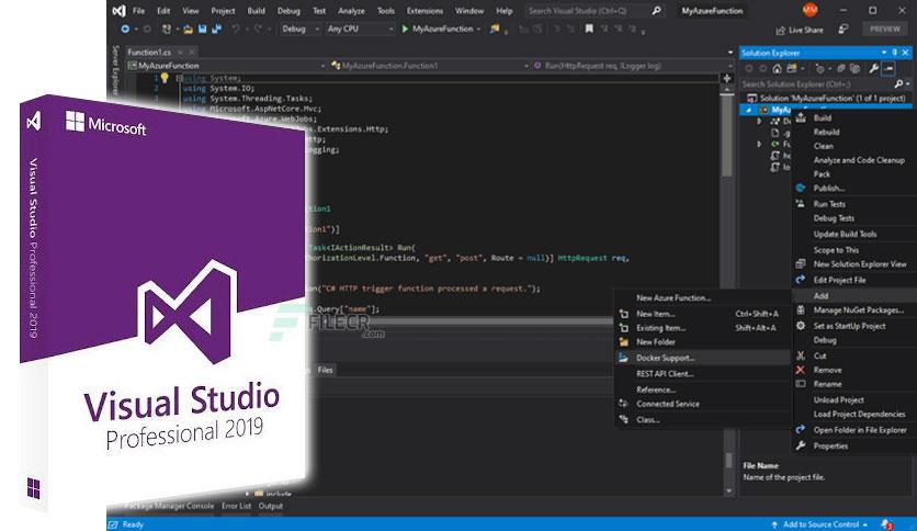 Microsoft Visual Studio 2019 v16.11.22 Free Download - FileCR