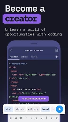 Mimo: Python, JavaScript, HTML 6.8 Premium APK - FileCR