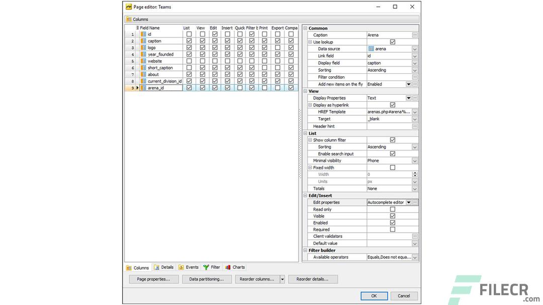 PHP Generator for MySQL Professional 22.8.0.15 - FileCR