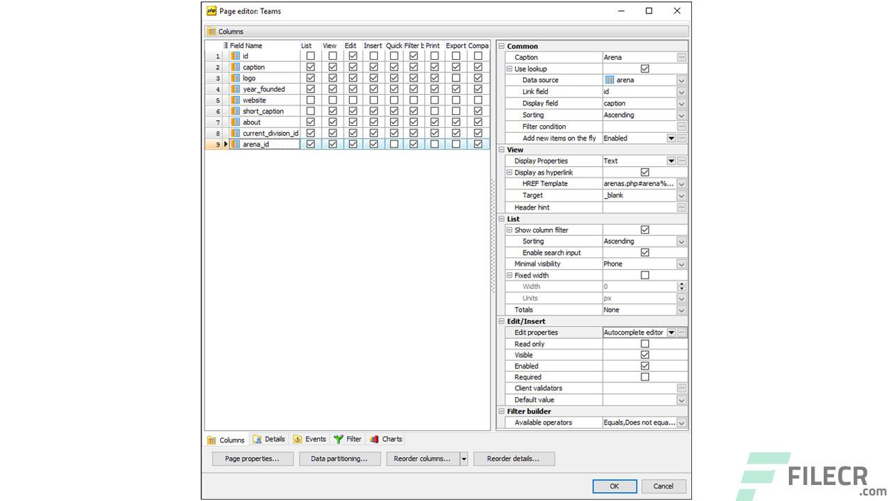 PHP Generator for MySQL Professional 22.8.0.15 - FileCR
