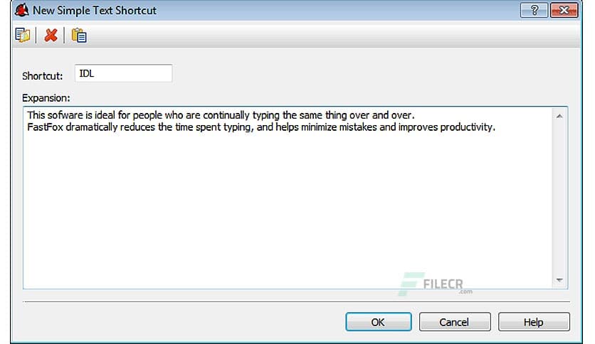 NCH FastFox Text Expander 2.35 Free Download - FileCR