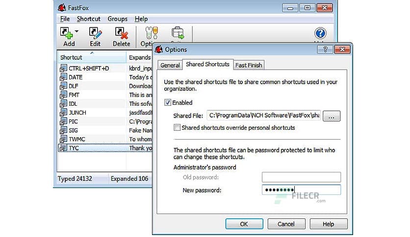 NCH FastFox Text Expander 2.35 Free Download - FileCR