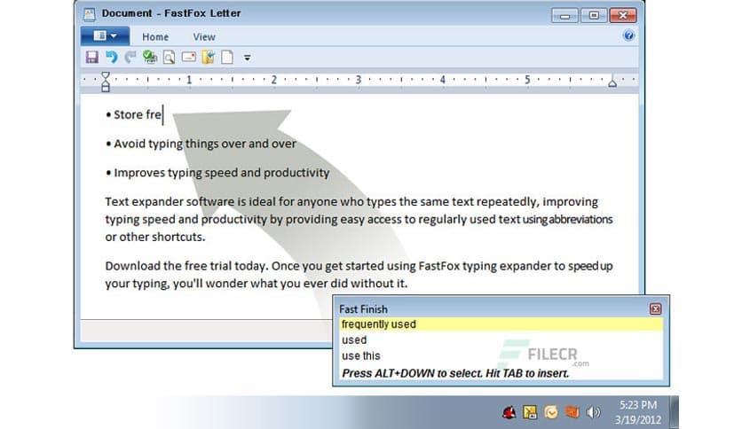 NCH FastFox Text Expander 2.35 Free Download - FileCR