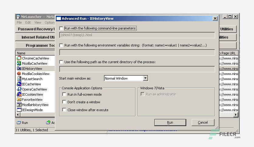NirLauncher Package 1.30.21 Free Download - FileCR