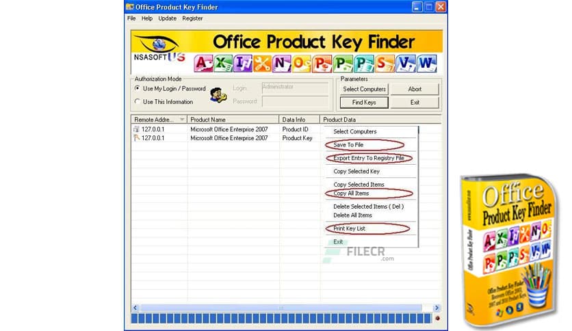 Nsasoft Office Product Key Finder 1.5.6.0 - FileCR