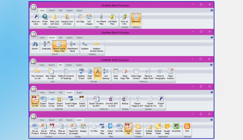 OneNoteGem OneNote Batch 2021 31.5.0.180 Download - FileCR