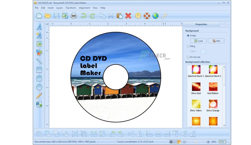 RonyaSoft CD DVD Label Maker 3.2.21 Free Download FileCR