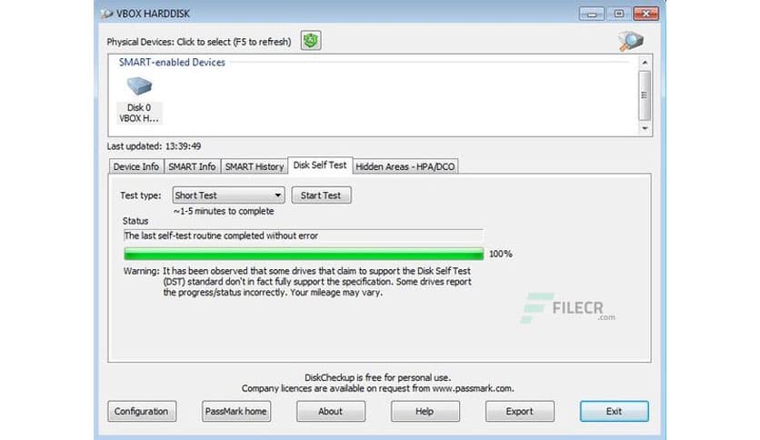 Passmark DiskCheckup 3.6 Build 1001 Download - FileCR