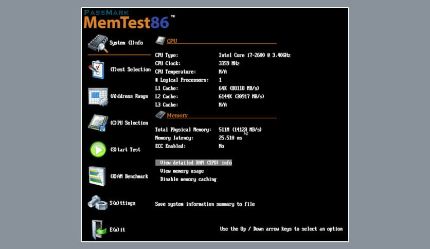 PassMark MemTest86 v11.5.1000 Free Download - FileCR