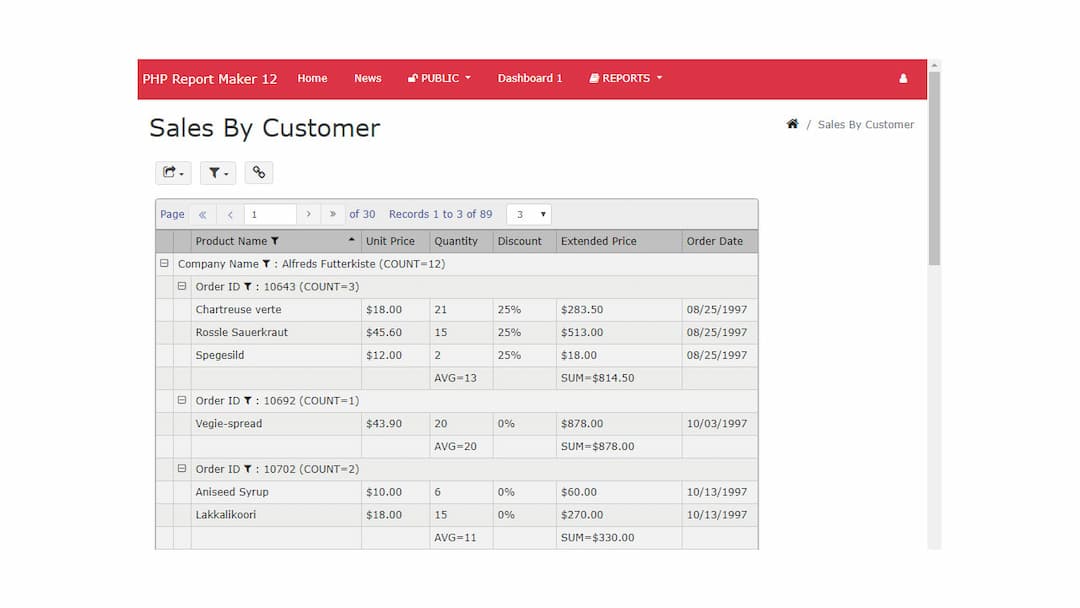 PHP Report Maker 12.0.7 Full Version Free Download - FileCR