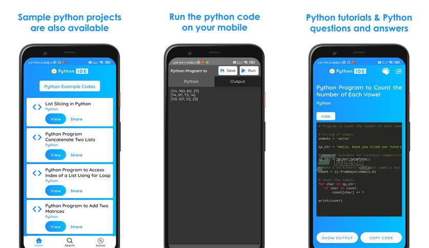 Python IDE Mobile Editor Pro 1.5.3 build 54 APK - FileCR