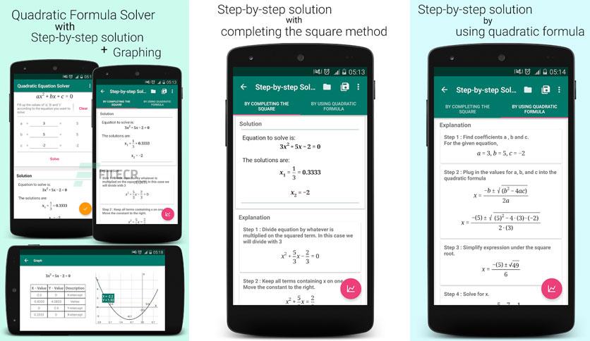 Quadratic Equation Solver PRO v1.4.2 APK - FileCR