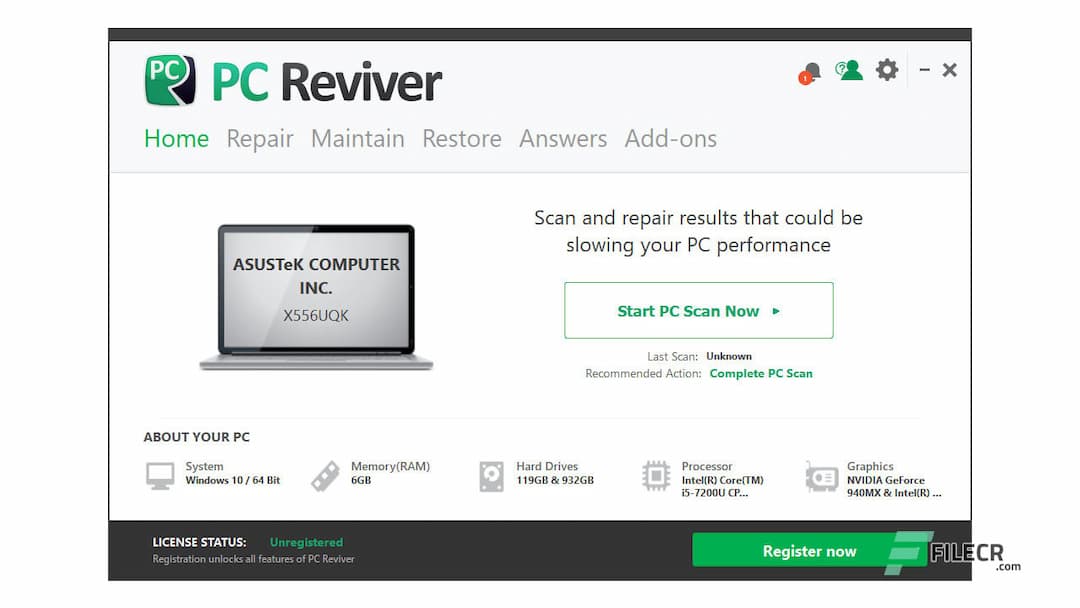ReviverSoft PC Reviver 4.0.3.4 Free Download - FileCR