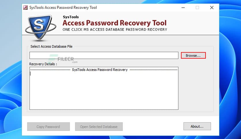 SysTools Access Password Recovery 6.5 Free Download - FileCR