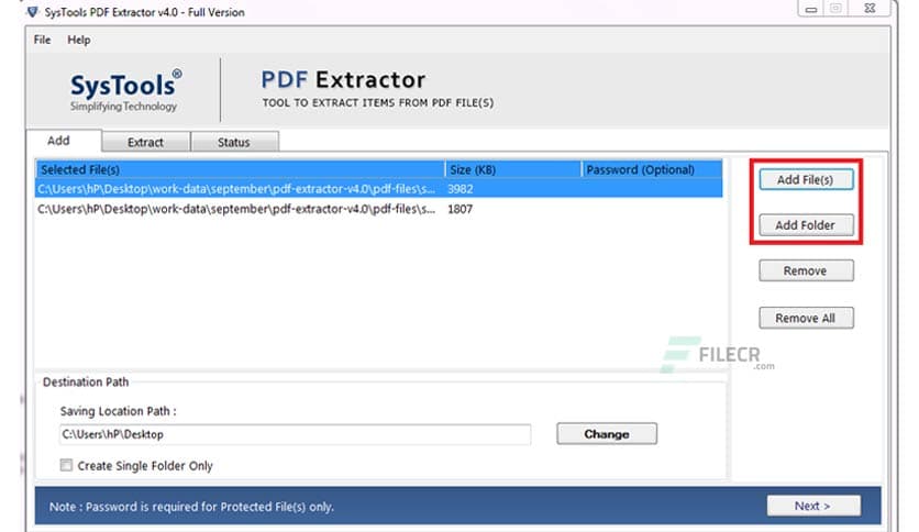 SysTools PDF Extractor 6.1 Free Download - FileCR