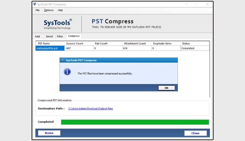 SysTools PST Compress 5.0 Full Version Free Download - FileCR