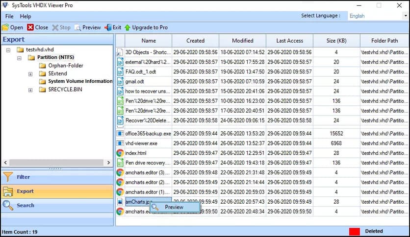 SysTools VHDX Viewer Pro 11.0 Free Download - FileCR
