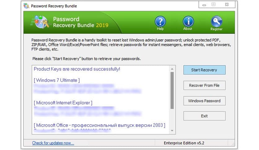 Password Recovery Bundle 5.6 - FileCR