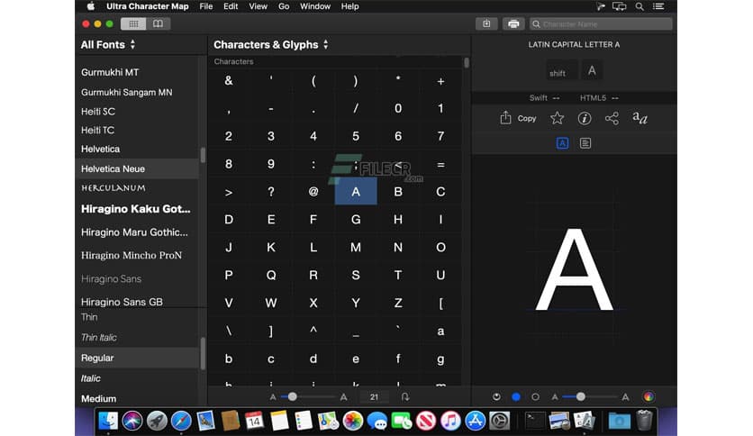 Ultra Character Map 2.1.1 for MacOS Free Download - FileCR