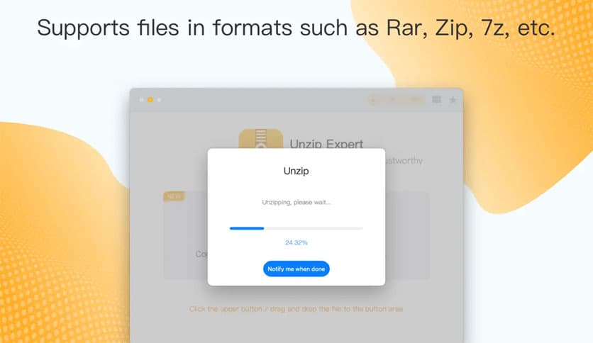 Unzip Expert-Zip file tool 1.4.0 for MacOS Free Download - FileCR