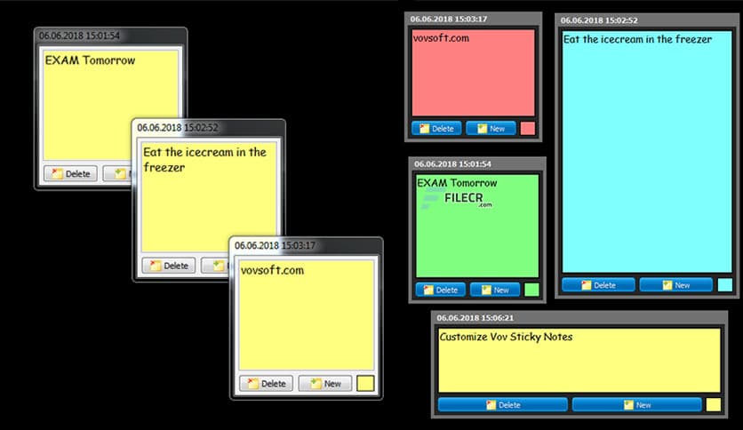 VovSoft Sticky Notes 10.6 Free Download - FileCR