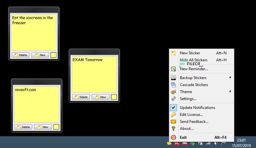 VovSoft Sticky Notes 10.6 Free Download - FileCR