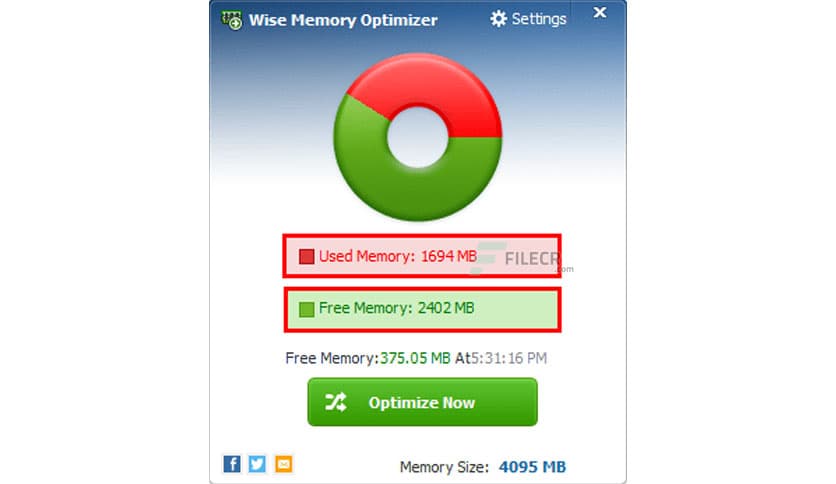 Wise Memory Optimizer 4.2.4.132 Free Download - FileCR