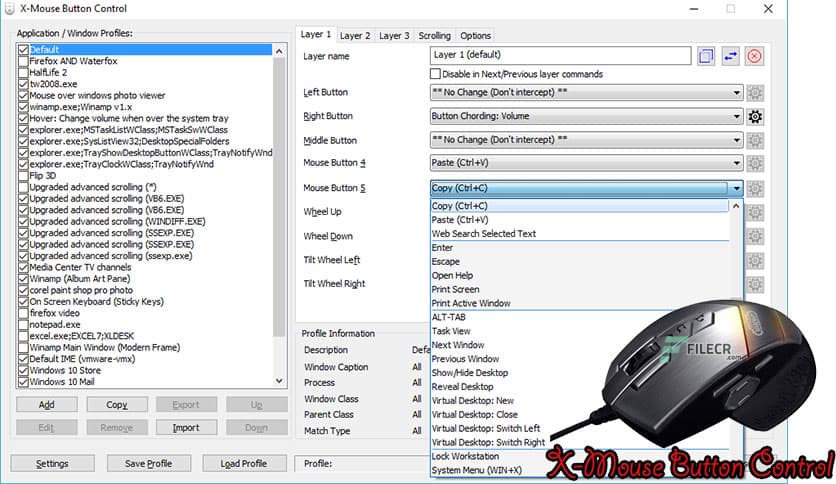 X-Mouse Button Control 2.20.5 Free Download - FileCR