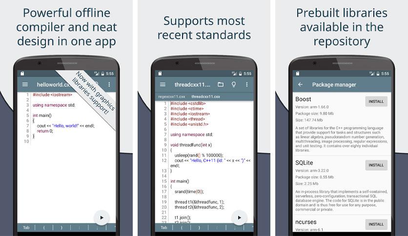 Cxxdroid - C/C++ compiler IDE Mod APK Free Download - FileCR