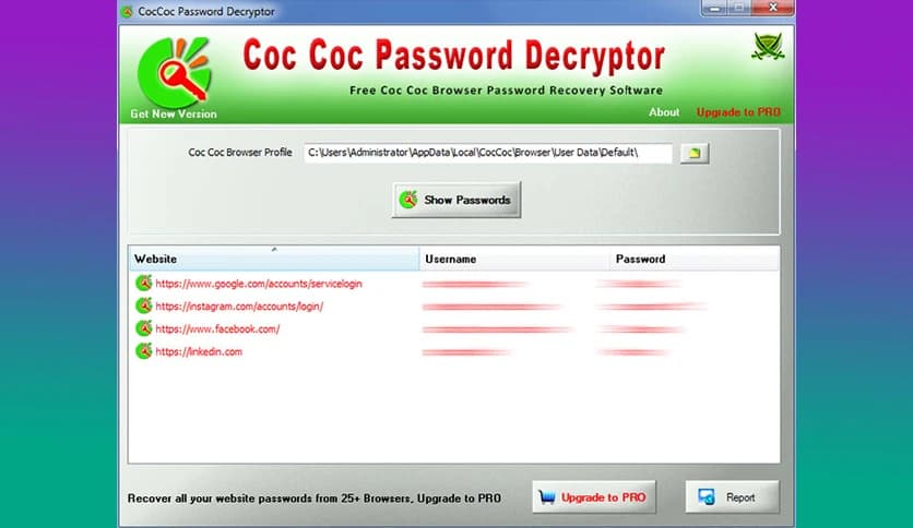 Coc Coc Password Decryptor Download (Latest 2025) - FileCR