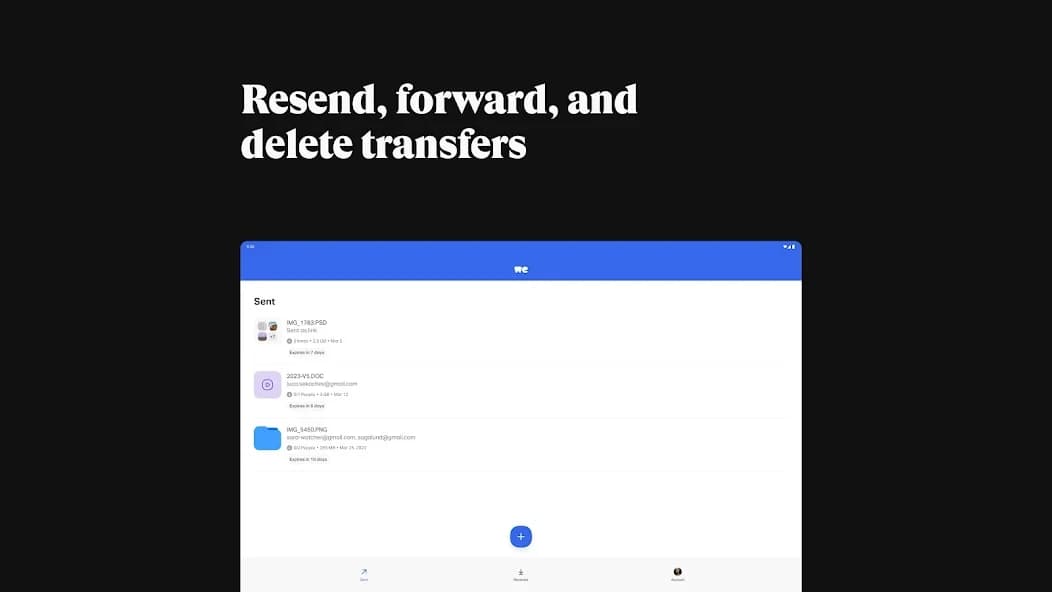 WeTransfer : File Transfer Mod APK Free Download - FileCR