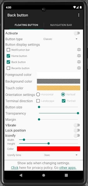 Back Button Mod APK Free Download - FileCR