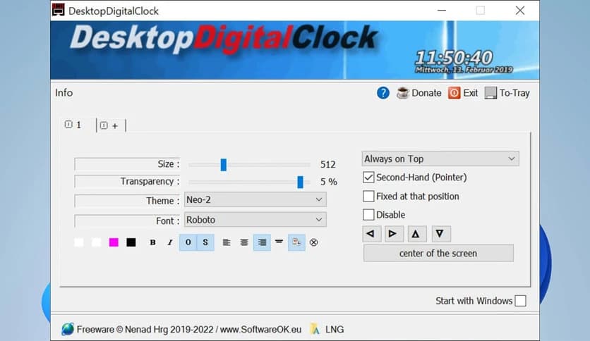 DesktopDigitalClock Download (Latest 2025) - FileCR