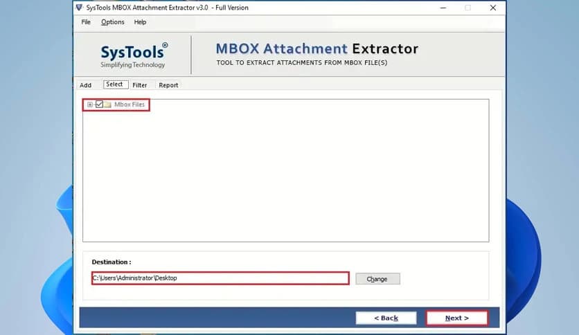 SysTools MBOX Attachment Extractor Download (Latest 2026) - FileCR