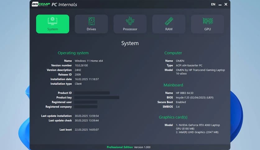 ASCOMP PC Internals Pro Download (Latest 2025) - FileCR