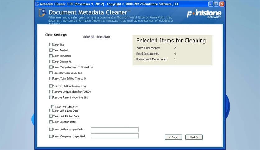 Pointstone Document Metadata Cleaner Download (Latest 2026) - FileCR