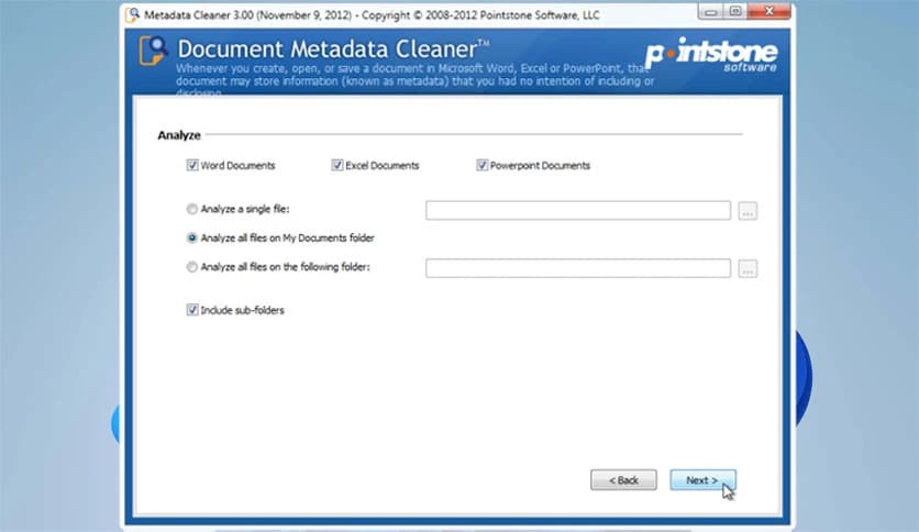Pointstone Document Metadata Cleaner Download (Latest 2025) - FileCR