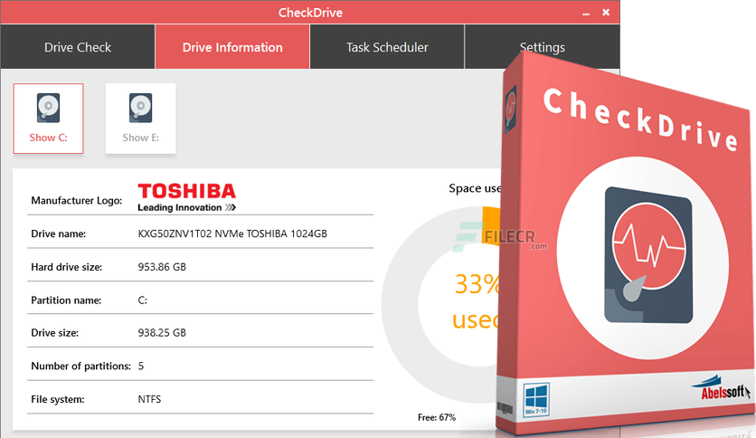 Abelssoft CheckDrive 2025 v6.01 Free Download - FileCR